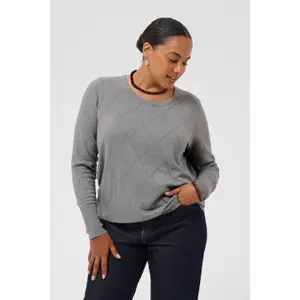Woman sweater KAFFE Curve Lizzy Argyle image-6