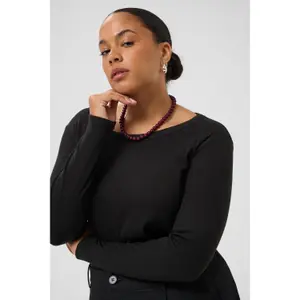 Women's long sleeve T-shirt KAFFE Curve KCCarina image-2