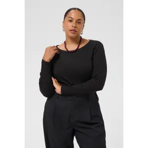 Women's long sleeve T-shirt KAFFE Curve KCCarina image-6
