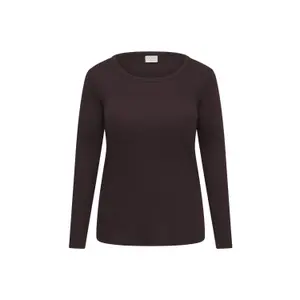 Women's long sleeve T-shirt KAFFE Curve KCCarina image-1
