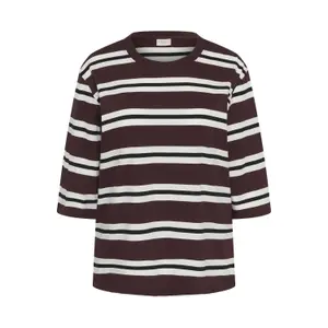 Women's 3/4 sleeve T-shirt KAFFE Curve KCWinni image-0