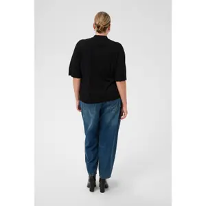 Knitted jumper for women KAFFE Curve Lizzy Argyle image-5