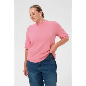 Knitted jumper for women KAFFE Curve Lizzy Argyle image-4