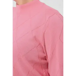 Knitted jumper for women KAFFE Curve Lizzy Argyle image-6