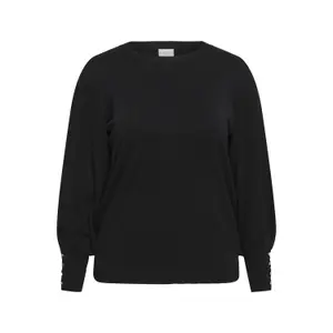 Women's round neck sweater KAFFE Curve Lizzy image-0