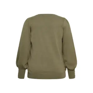 Women's round neck sweater KAFFE Curve Kclizzy image-3