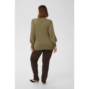 Women's round neck sweater KAFFE Curve Kclizzy image-4