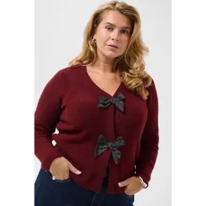 Women's knitted cardigan KAFFE Curve Kcmai image-2