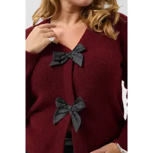 Women's knitted cardigan KAFFE Curve Kcmai image-6