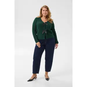 Women's knitted cardigan KAFFE Curve Kcmai image-4