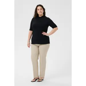 Women's roll neck t-shirt KAFFE Curve KClima image-4