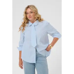 Women's long sleeve shirt KAFFE Curve Kcliama image-2