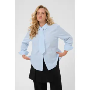 Women's long sleeve shirt KAFFE Curve Kcliama image-3