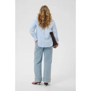 Women's long sleeve shirt KAFFE Curve Kcliama image-5