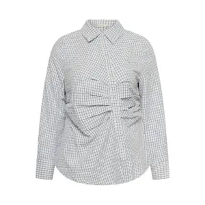 Women's long sleeve shirt KAFFE Curve Kcirina image-0