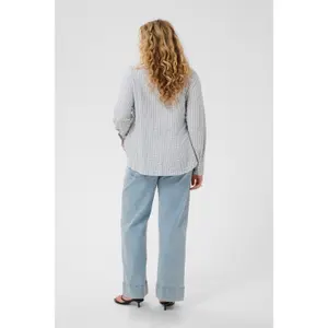 Women's long sleeve shirt KAFFE Curve Kcirina image-5