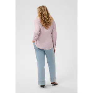 Women's long sleeve shirt KAFFE Curve Kcirina image-4