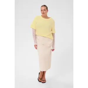 Women's long sleeve T-shirt KAFFE Curve Kcellina image-1
