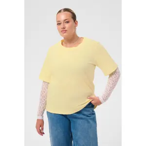 Women's long sleeve T-shirt KAFFE Curve Kcellina image-3
