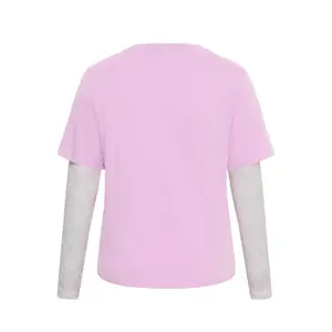 Women's long sleeve T-shirt KAFFE Curve Kcellina image-3