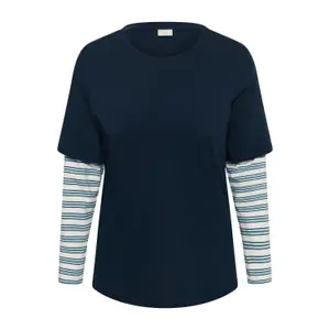 Women's long sleeve T-shirt KAFFE Curve Kclorinda image-0