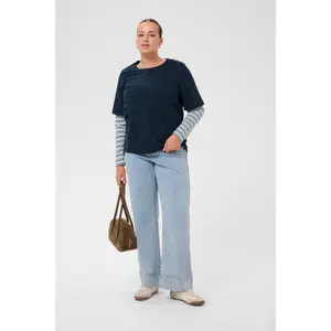 Women's long sleeve T-shirt KAFFE Curve Kclorinda image-1