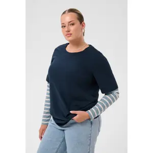 Women's long sleeve T-shirt KAFFE Curve Kclorinda image-4