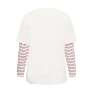 Women's long sleeve T-shirt KAFFE Curve Kclorinda image-3