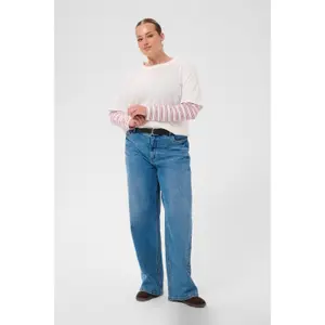 Women's long sleeve T-shirt KAFFE Curve Kclorinda image-1