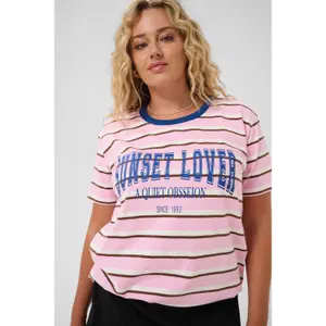 Women's T-shirt KAFFE Curve Kcelona image-2