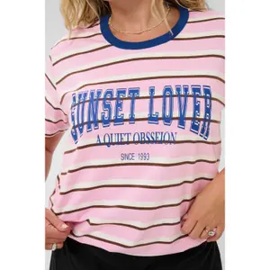 Women's T-shirt KAFFE Curve Kcelona image-6