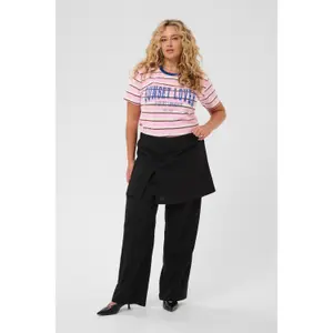 Women's T-shirt KAFFE Curve Kcelona image-1