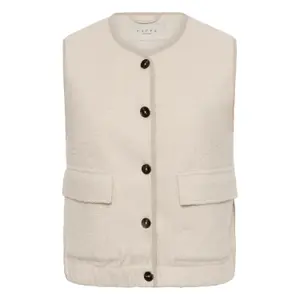 Sleeveless jacket for women KAFFE Curve Filona image-0