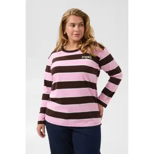 Women's long sleeve T-shirt KAFFE Curve Kcfilona image-4