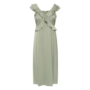 Women's ruffled dress KAFFE Curve KCjamie image-1