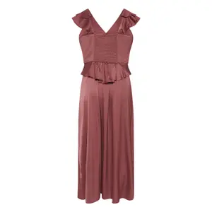 Women's ruffled dress KAFFE Curve KCjamie image-1