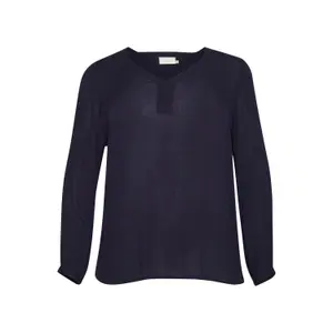 Blusa de manga comprida feminina KAFFE Curve Ami image-0