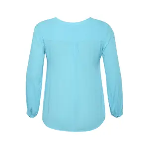 Blusa de manga comprida feminina KAFFE Curve Ami image-3