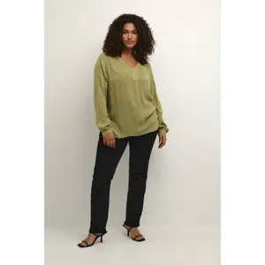 Damesblouse met lange mouwen KAFFE Curve Ami image-2