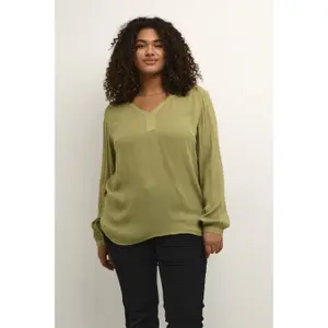 Damesblouse met lange mouwen KAFFE Curve Ami image-1