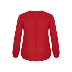 Blusa de manga comprida feminina KAFFE Curve Ami image-3
