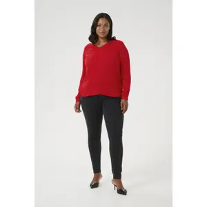 Blusa de manga comprida feminina KAFFE Curve Ami image-2