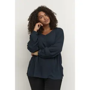 Damesblouse met lange mouwen KAFFE Curve Ami image-1