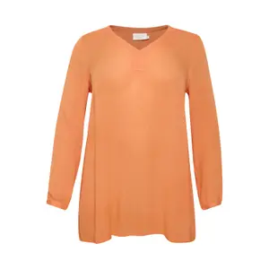 Long sleeve women's tunic KAFFE Curve Ami image-0