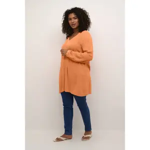 Long sleeve women's tunic KAFFE Curve Ami image-2
