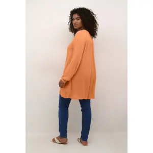 Long sleeve women's tunic KAFFE Curve Ami image-4