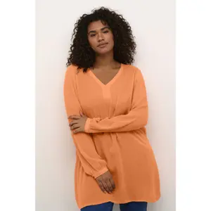 Long sleeve women's tunic KAFFE Curve Ami image-5