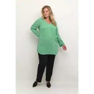 Damen Bluse mit langen Ärmeln KAFFE Curve Ami image-1