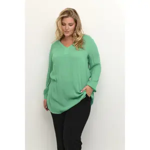 Damen Bluse mit langen Ärmeln KAFFE Curve Ami image-2