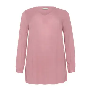 Damen Bluse mit langen Ärmeln KAFFE Curve Ami image-0